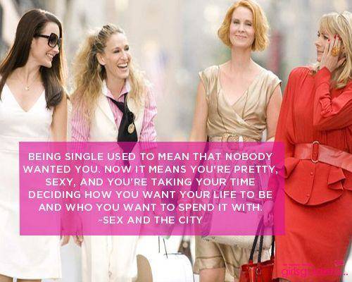 sex in the city quote about being single
