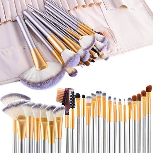 Make up Brushes, VANDER LIFE 24pcs Premium Cosmetic Makeup Brush Set for Foundation Blending