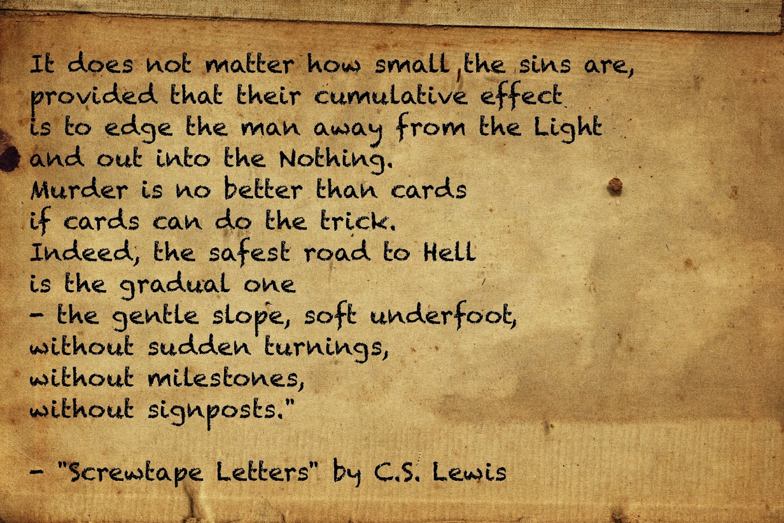 the safest road to hell by c.s. lewis